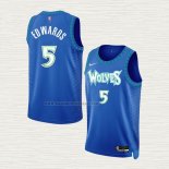 Camiseta Anthony Edwards NO 5 Minnesota Timberwolves Ciudad Azul