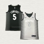 Camiseta Anthony Edwards NO 5 Minnesota Timberwolves Gris