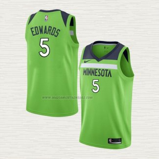 Camiseta Anthony Edwards NO 5 Minnesota Timberwolves Statement Verde