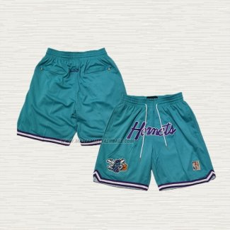 Pantalone Charlotte Hornets Retro Just Don Verde