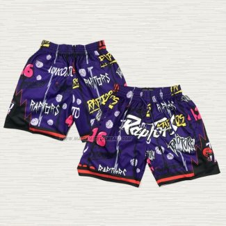 Pantalone Toronto Raptors Just Don Slap Sticker Violeta