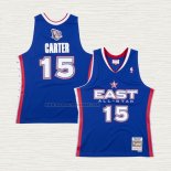 Camiseta Vince Carter NO 15 Brooklyn Nets All Star 2005 Azul