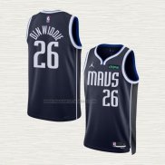 Camiseta Spencer Dinwiddie NO 26 Dallas Mavericks Statement 2022-23 Azul