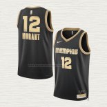 Camiseta Ja Morant NO 12 Memphis Grizzlies Select Series Oro Negro