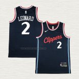 Camiseta Kawhi Leonard NO 2 Los Angeles Clippers Icon 2024-25 Azul