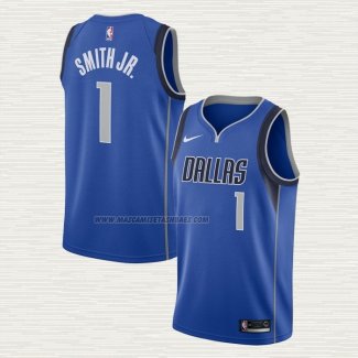 Camiseta Dennis Smith NO 1 Dallas Mavericks Icon Azul