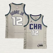 Camiseta Kelly Oubre JR. NO 12 Charlotte Hornets Ciudad Edition Gris