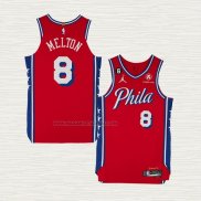 Camiseta NO 8 Philadelphia 76ers Ciudad 2024-25 Rojo De'Anthony Melton