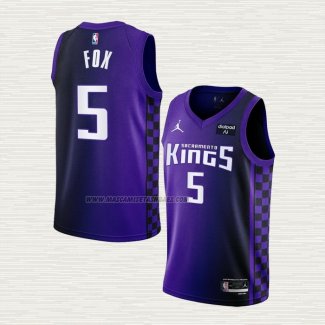 Camiseta NO 5 Sacramento Kings Statement 2023-24 Violeta De'Aaron Fox